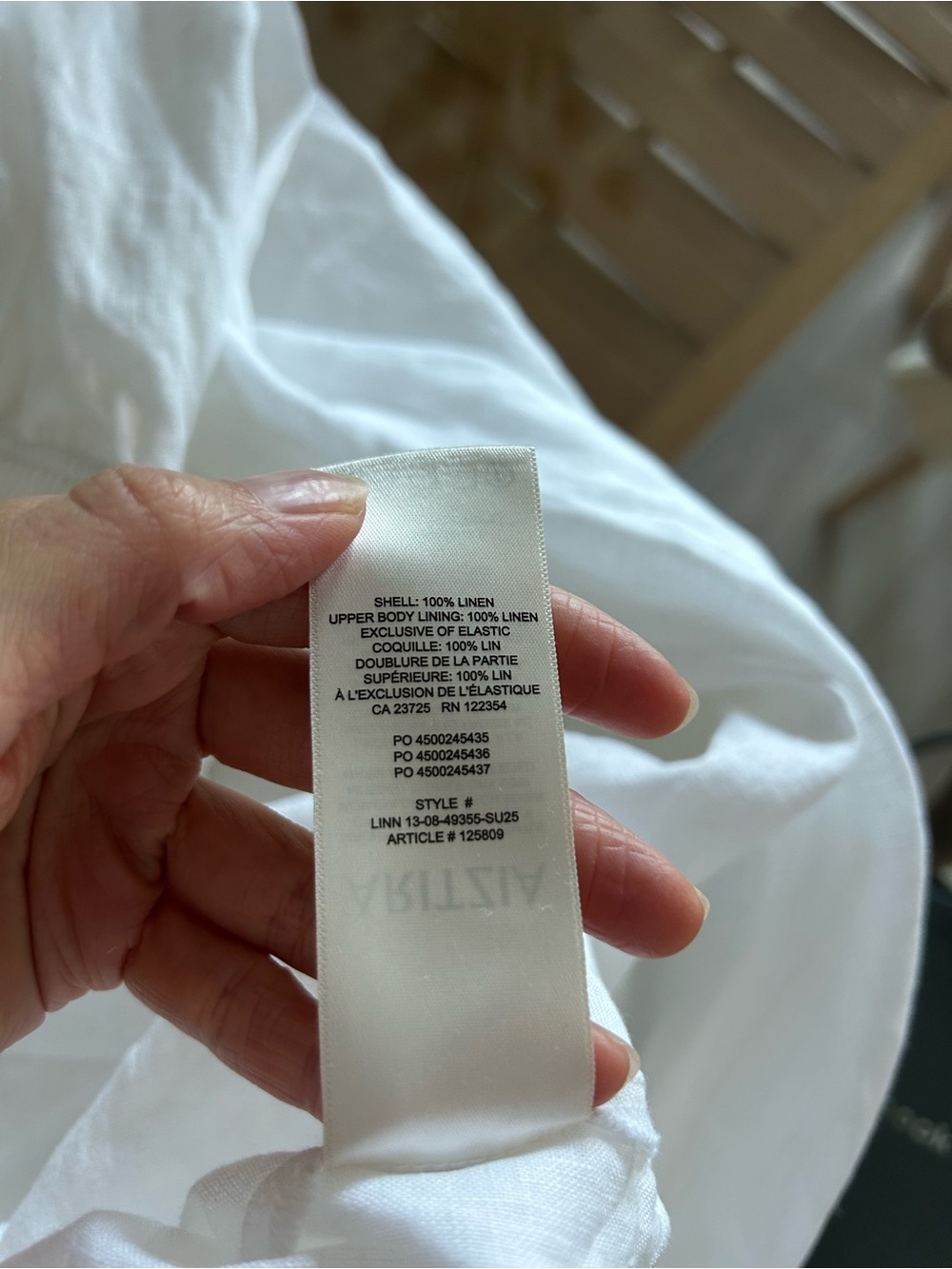 Aritzia Little Moon 100% Linen White Strapless Maxi Dress - Picture 13 of 15